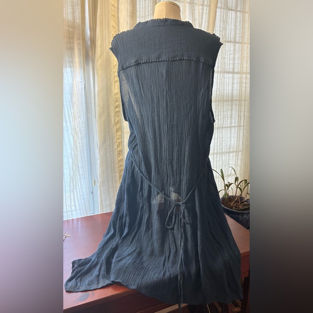 High Low Navy Blue Women's Tunic Zac & Rachel Size 3X - Picture 6 of 8